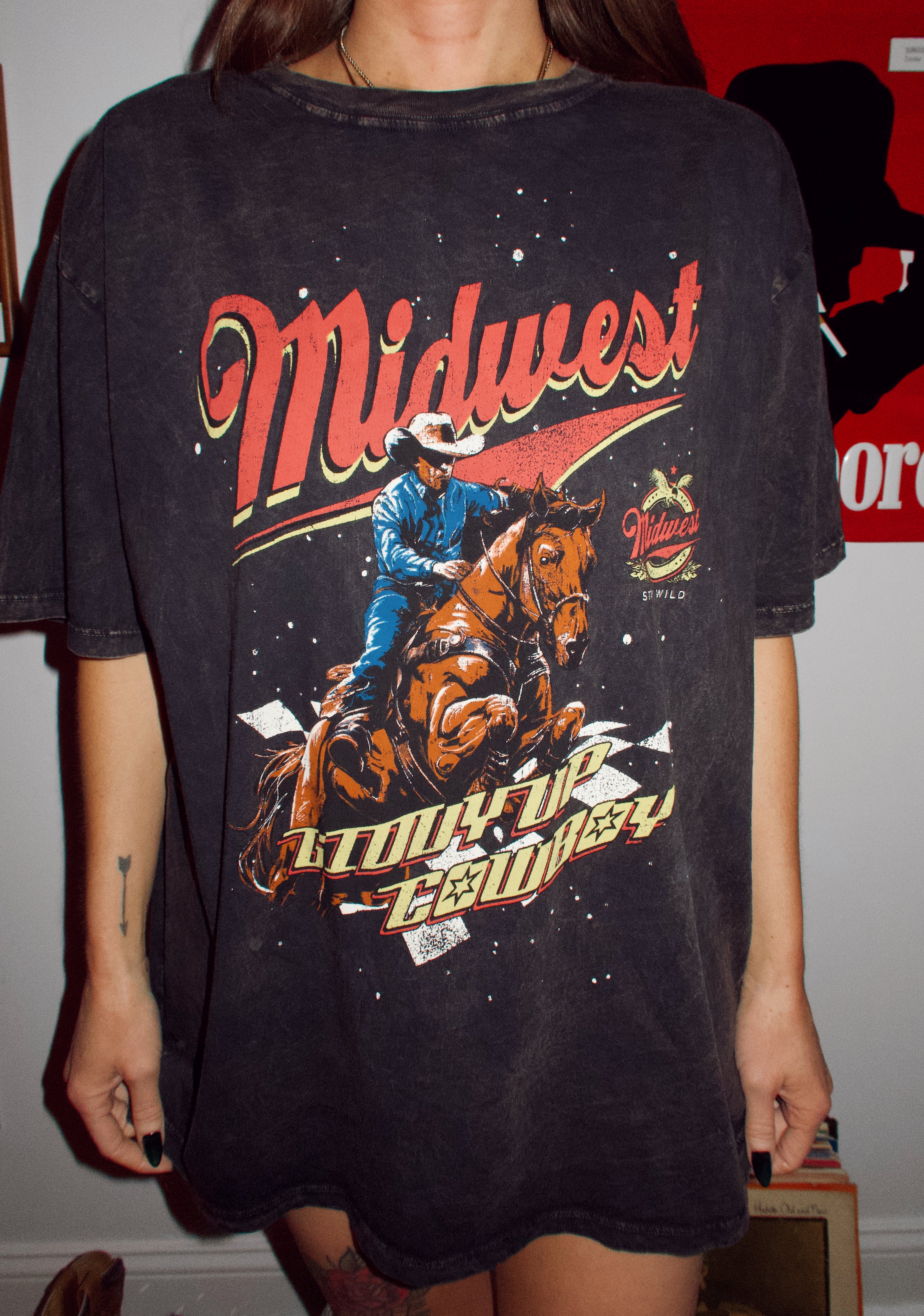 Midwest Giddy Up Cowboy Tee