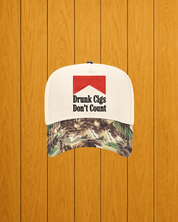 Drunk Cigs Don't Count Camo Trucker Hat