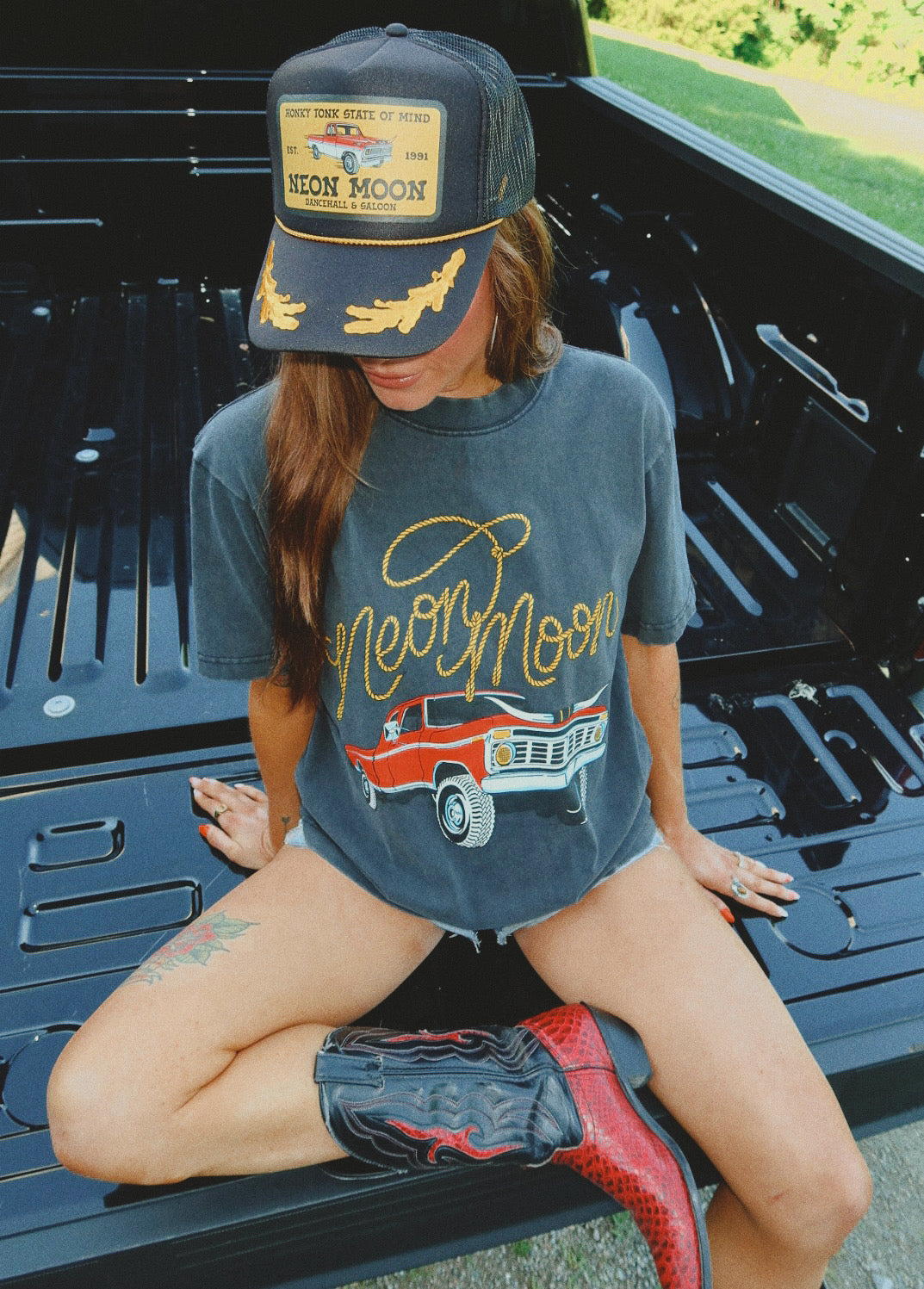 Neon Moon Pickup Truck Tee