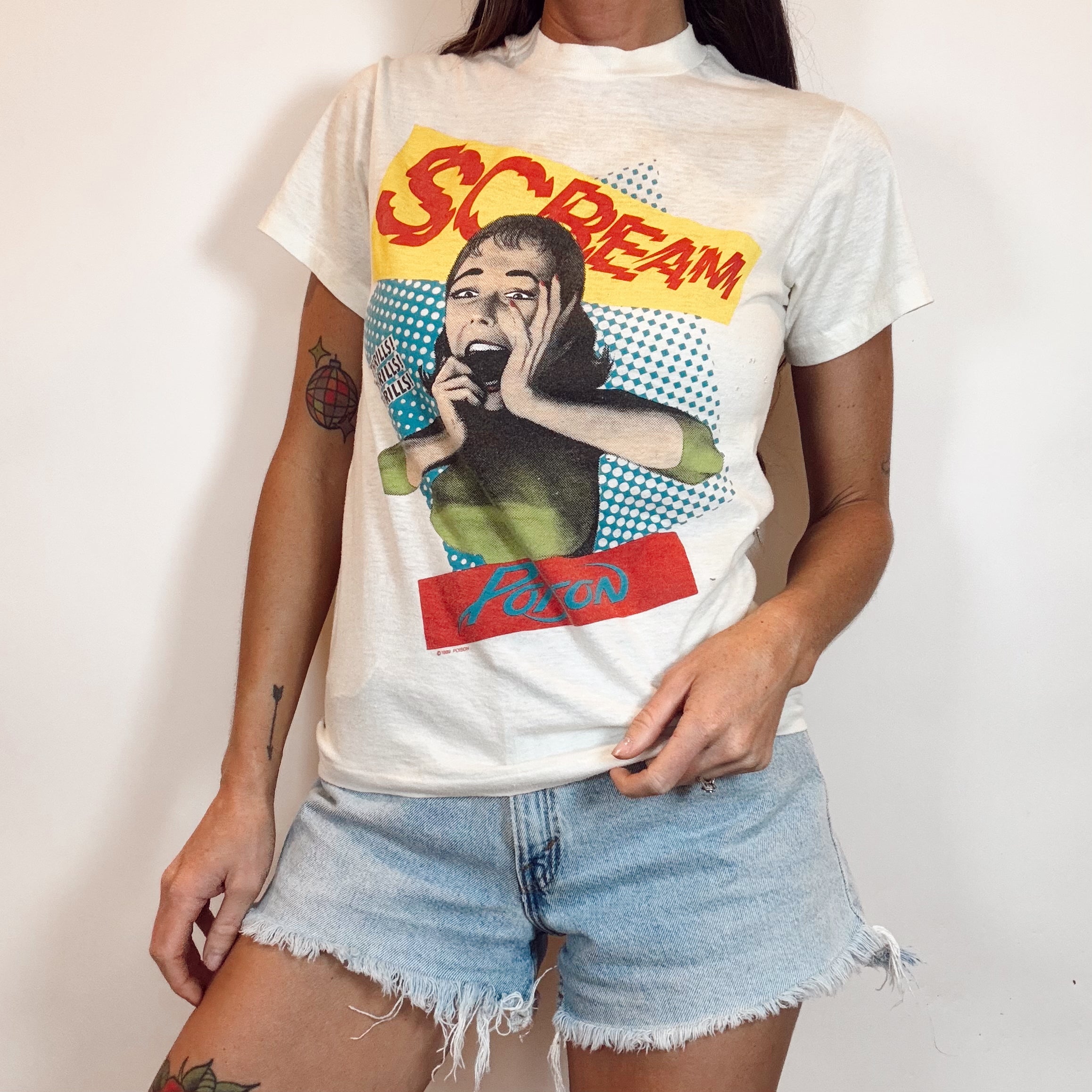 Vintage RARE 1989 Poison Scream Tee