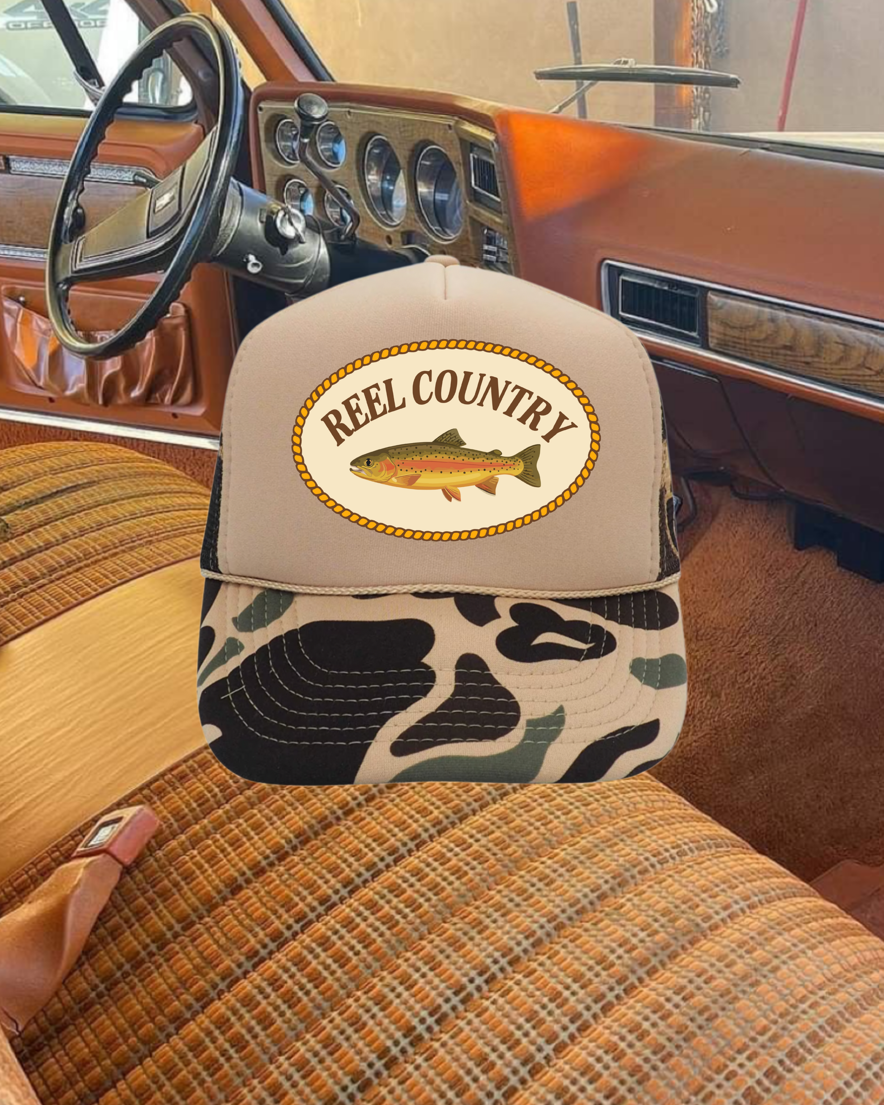 Reel Country Camo Trucker