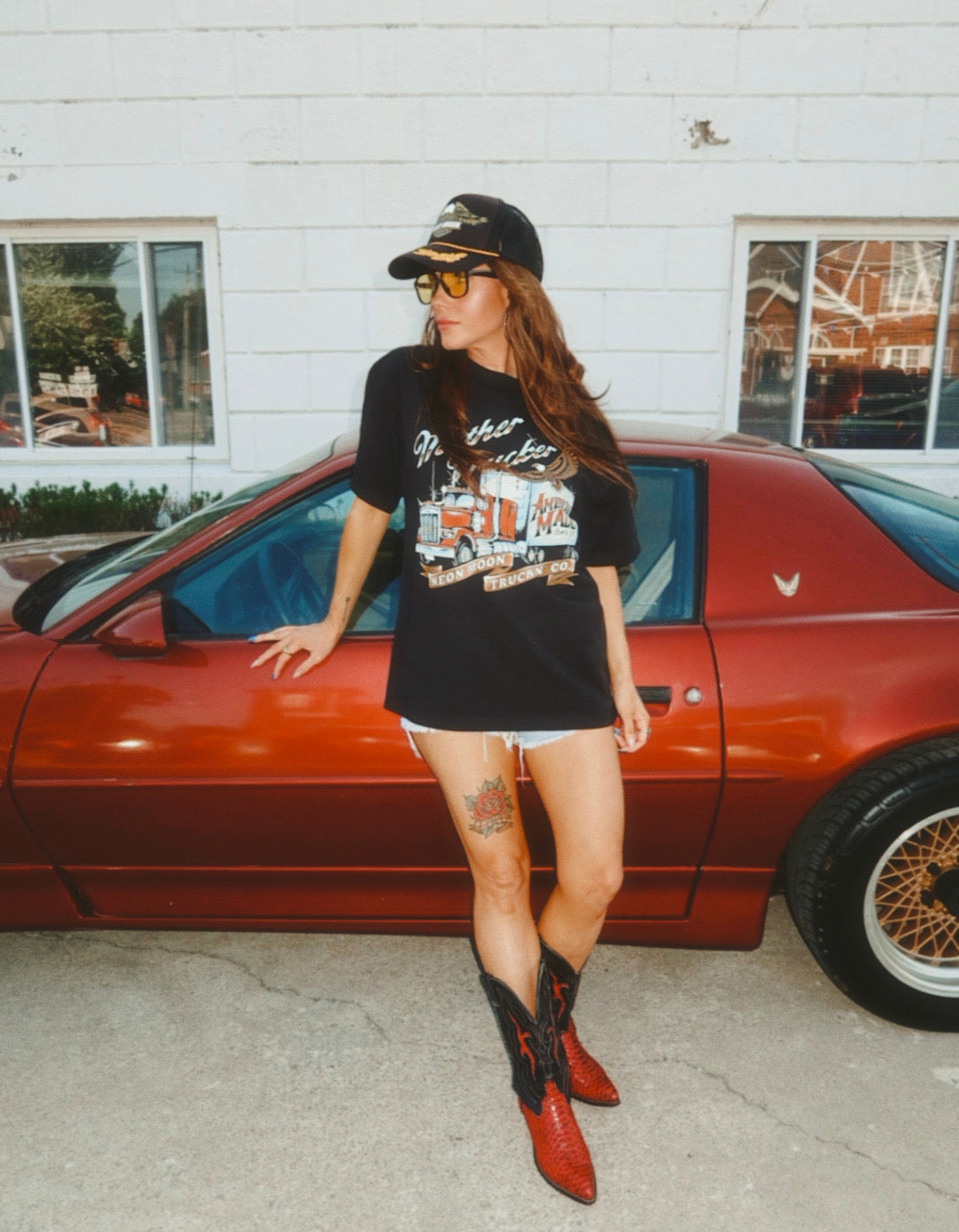 Mother Trucker Neon Moon Truckin' Co. Tee