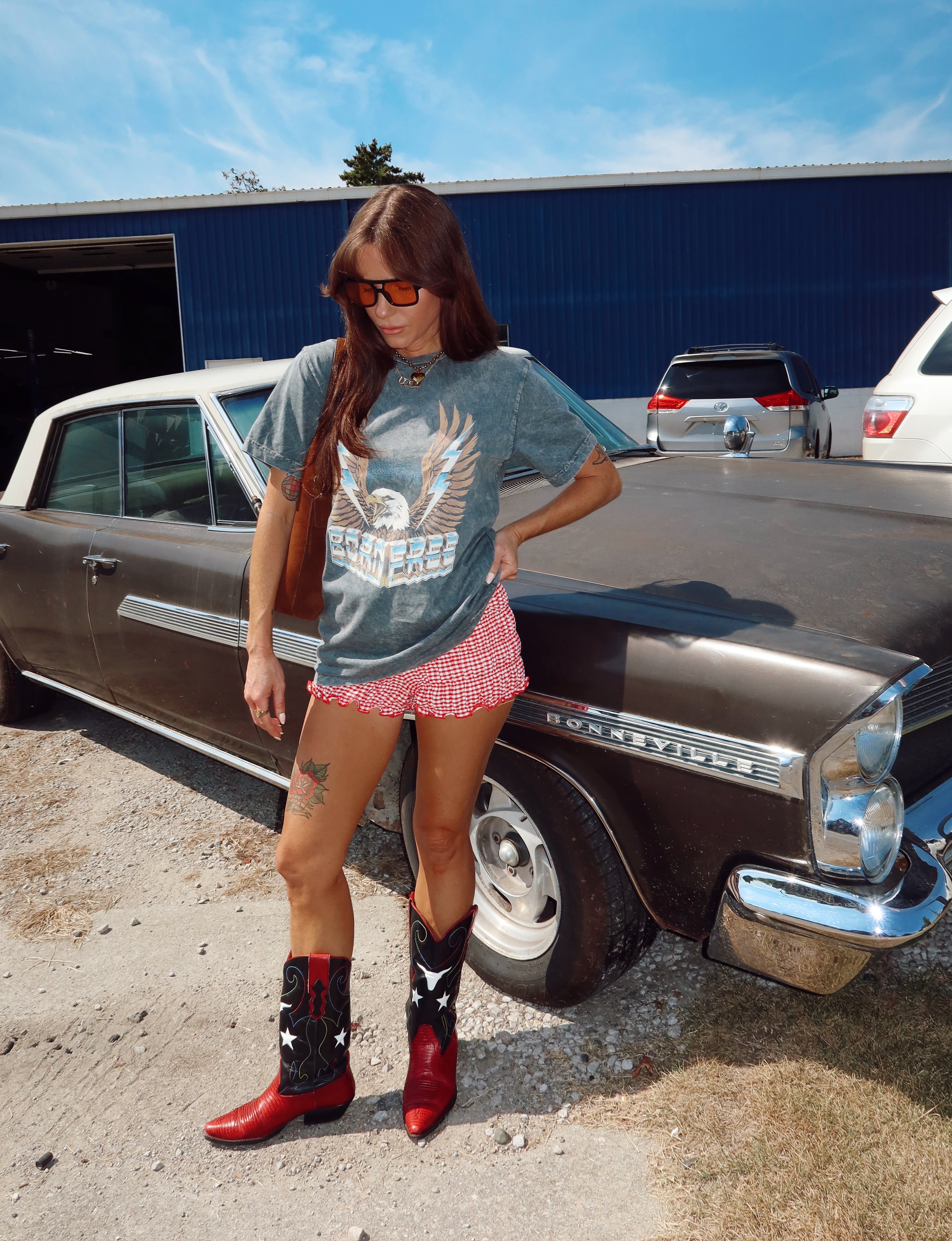 Born Free Retro Eagle Tee