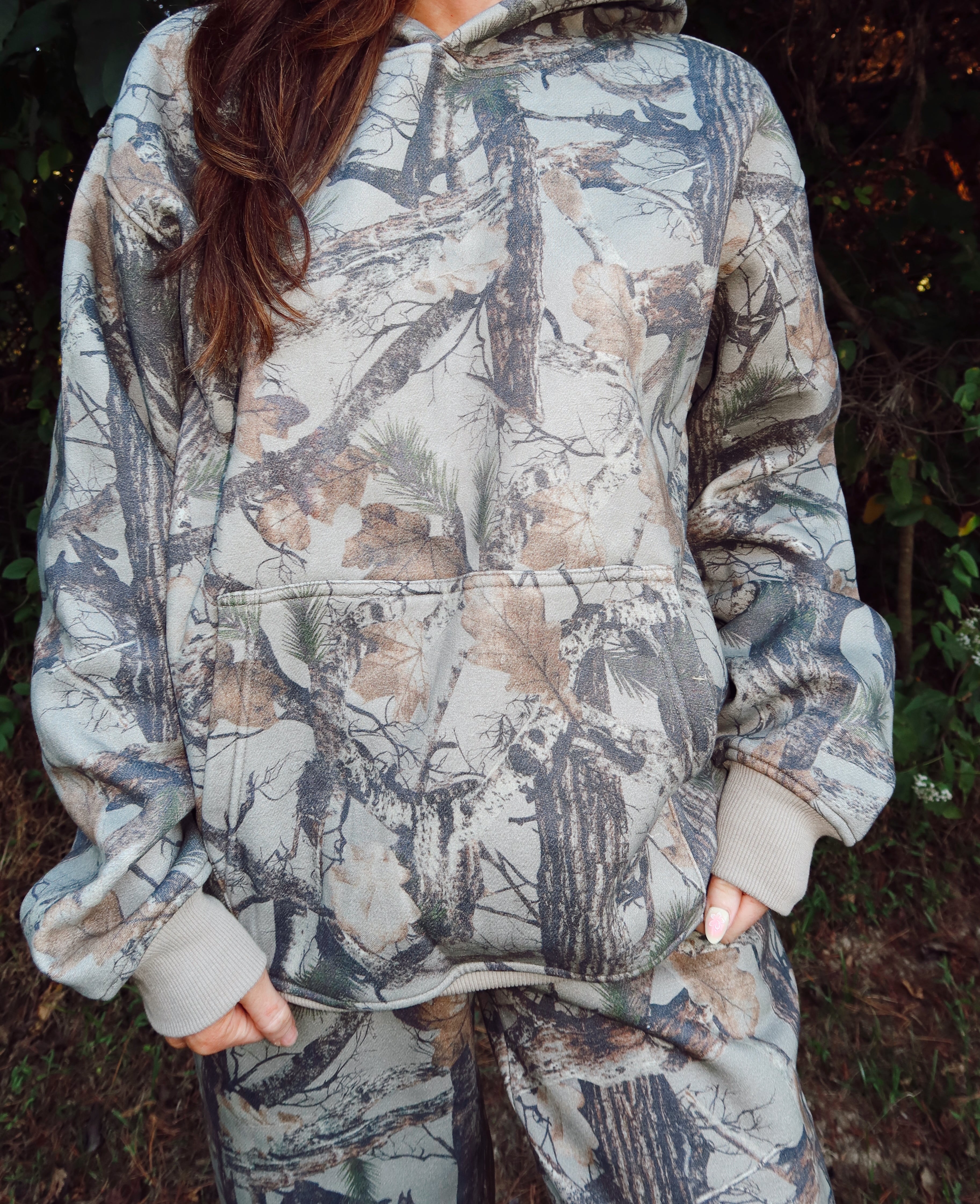 Woodland Camo Hoodie Sweatshirt