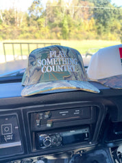 Play Something Country Camo Trucker Hat