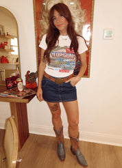 The High Life Denim Mini Skirt