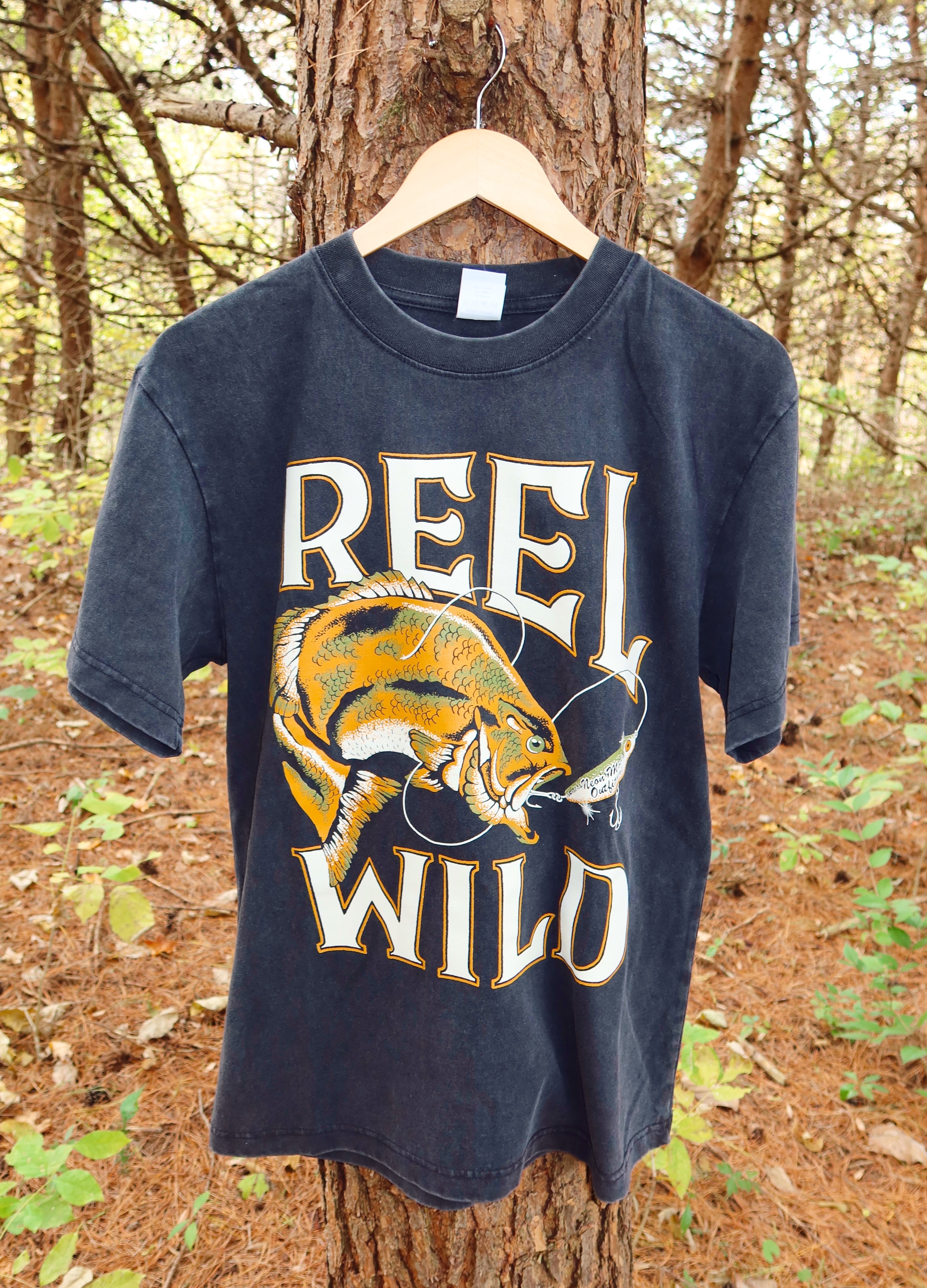 Retro Reel Wild Bass Tee