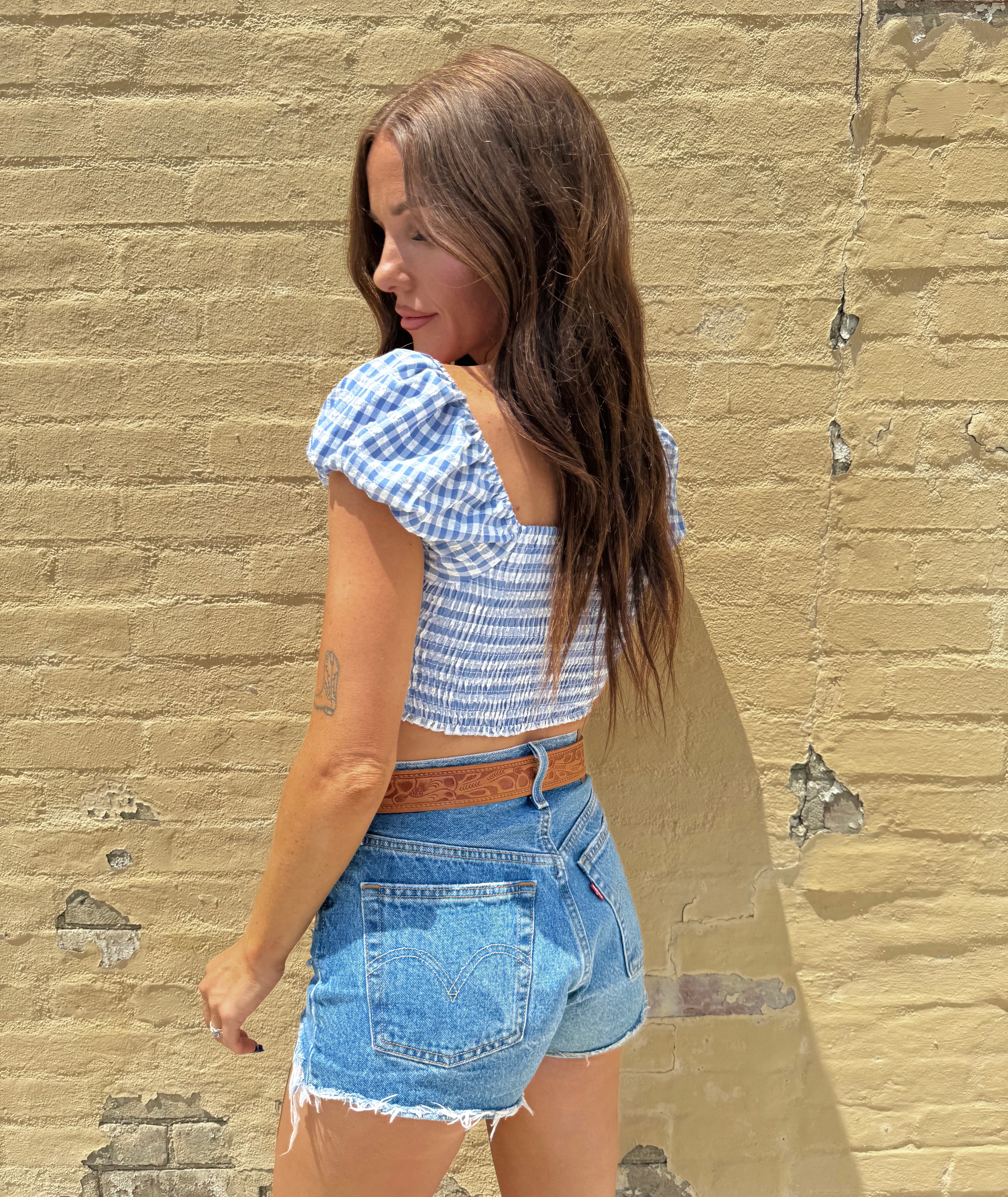 Backseat Blues Top