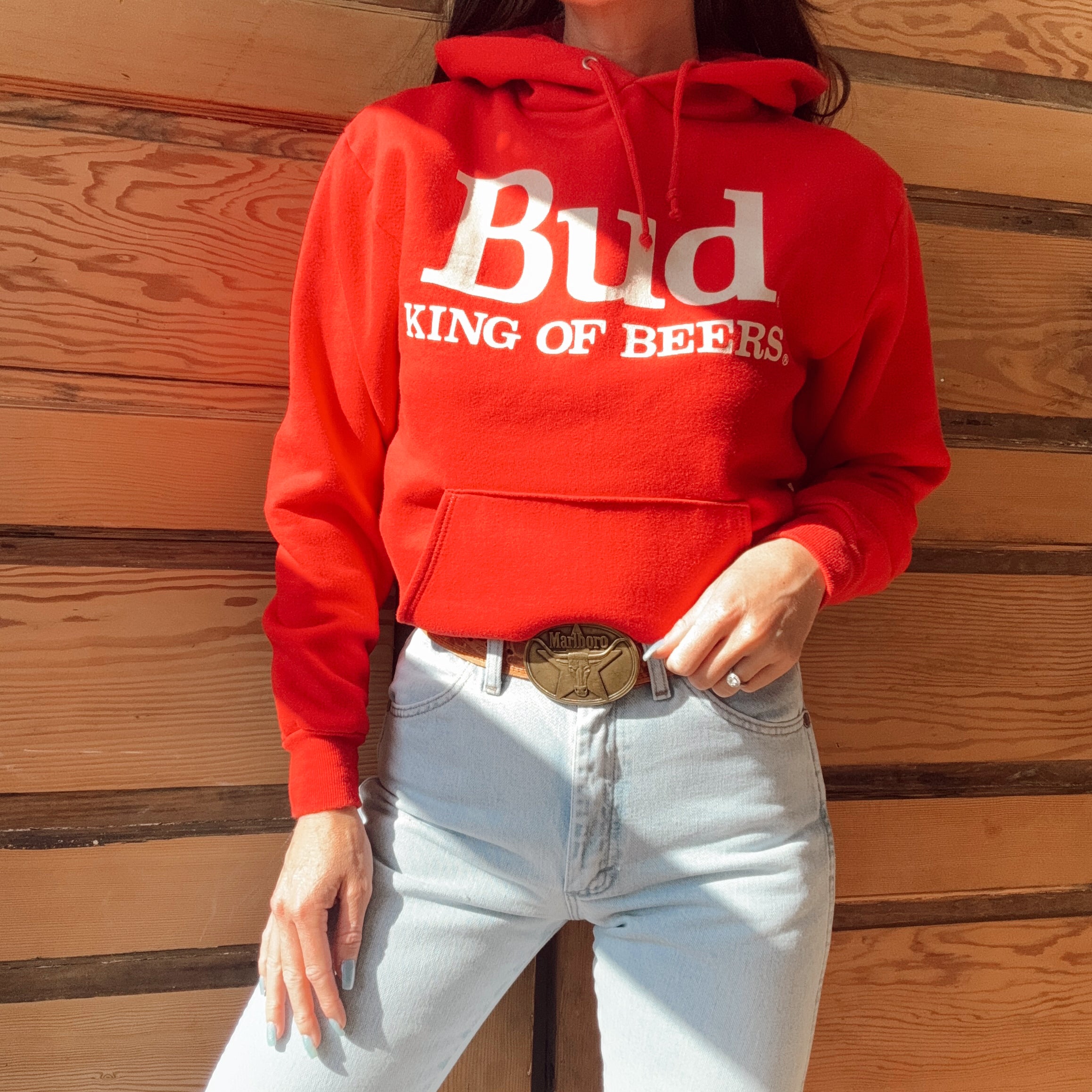 Vintage 90s Bud King Of Beers Hoodie