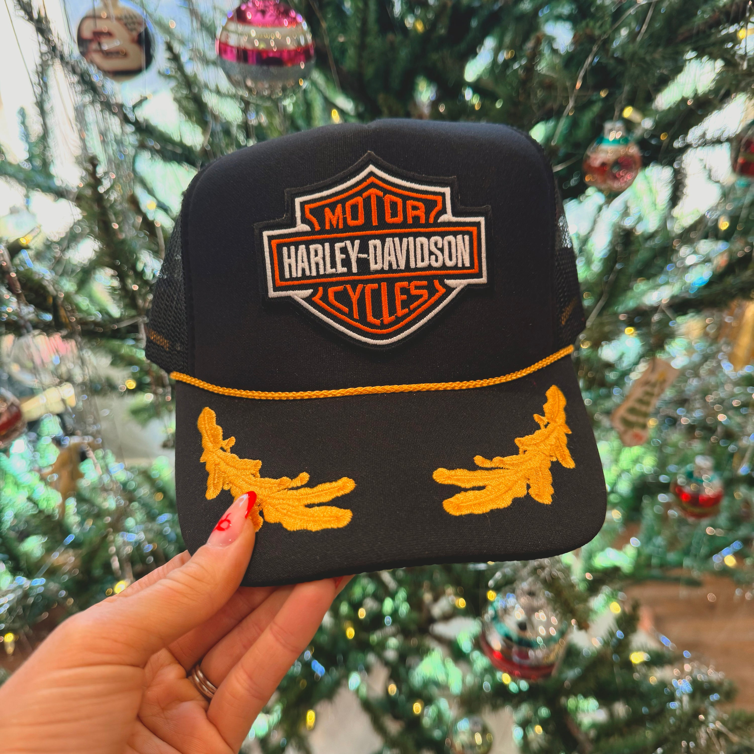 Captain Harley Davidson Retro Trucker Hat