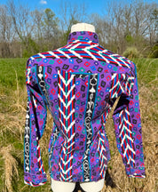 Vintage 90s Western Atzec Button Up