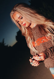 Wild One Leopard Crewneck