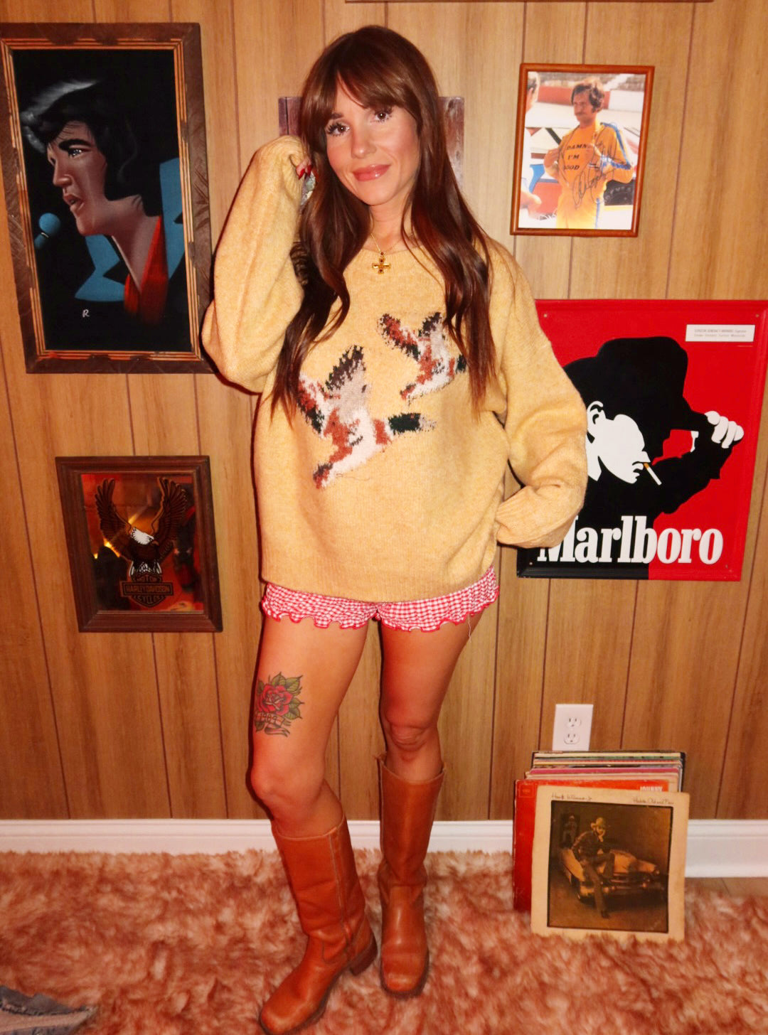 Golden Hour Duck Knit Sweater