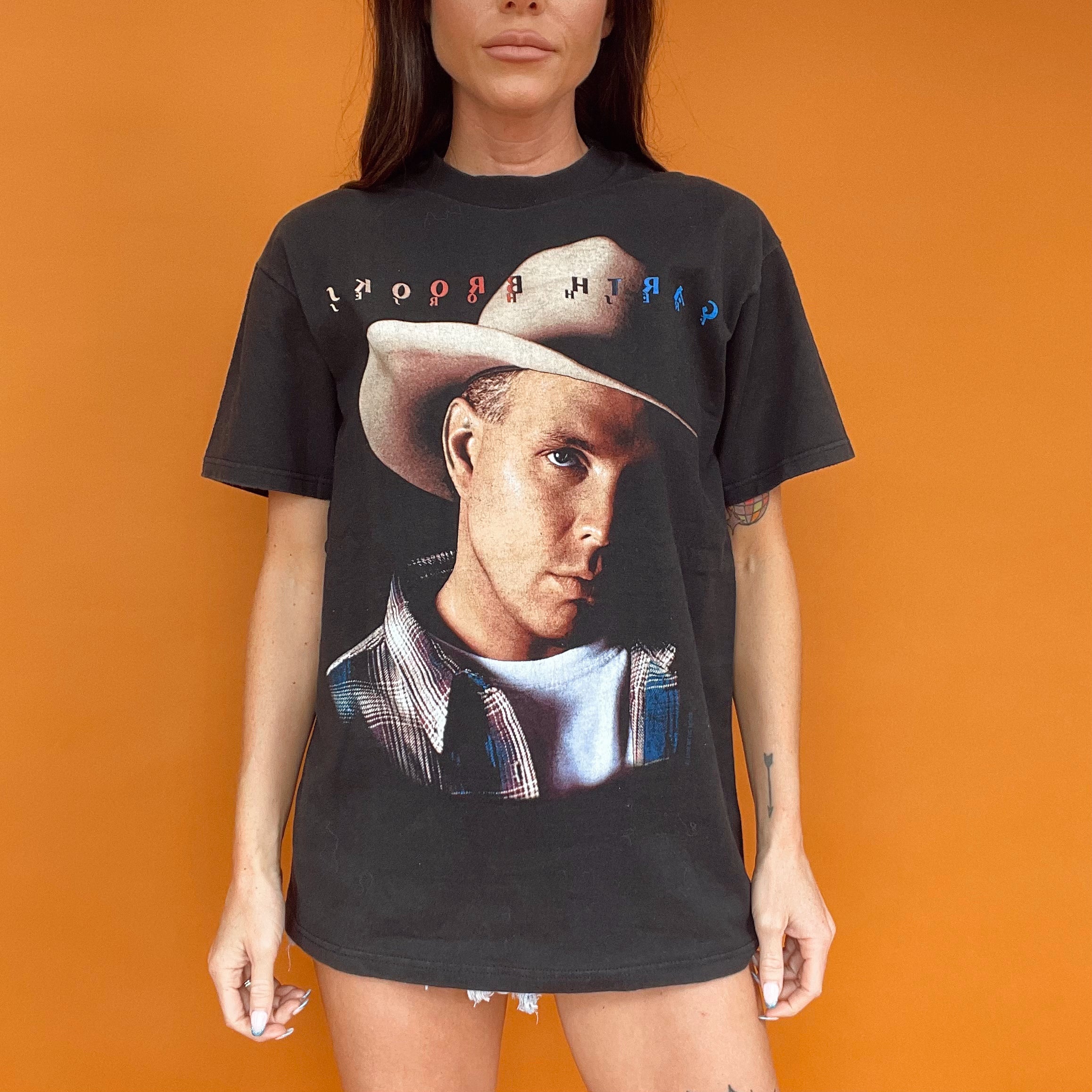 Vintage 90s Garth Brooks Fresh Horses Tour Tee – Neon Moon