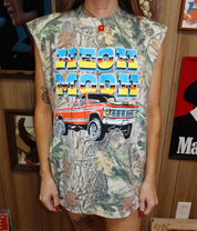 Neon Moon Camo Pickup Truck Muscle Tee