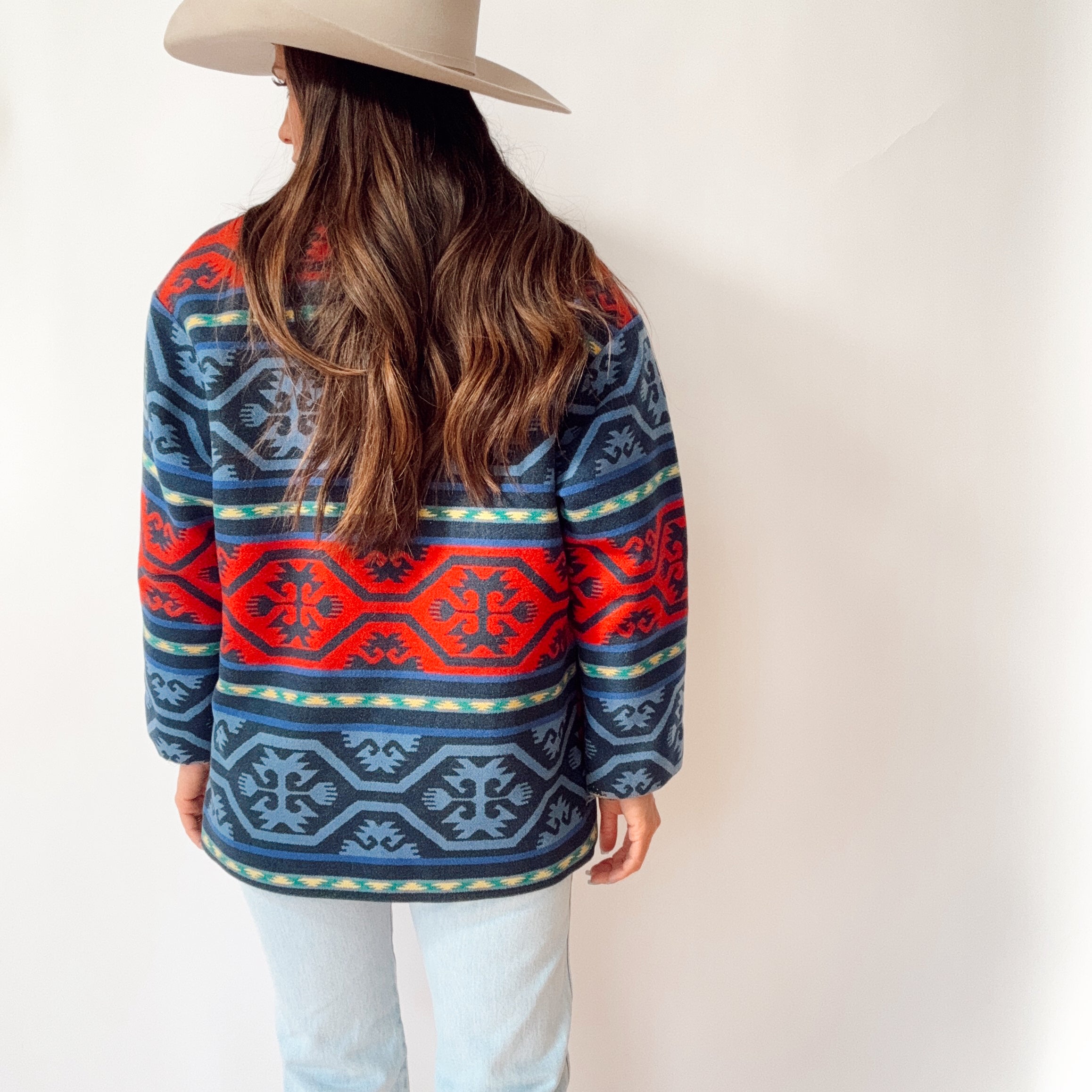 Vintage Pendleton Aztec Wool Blazer Coat