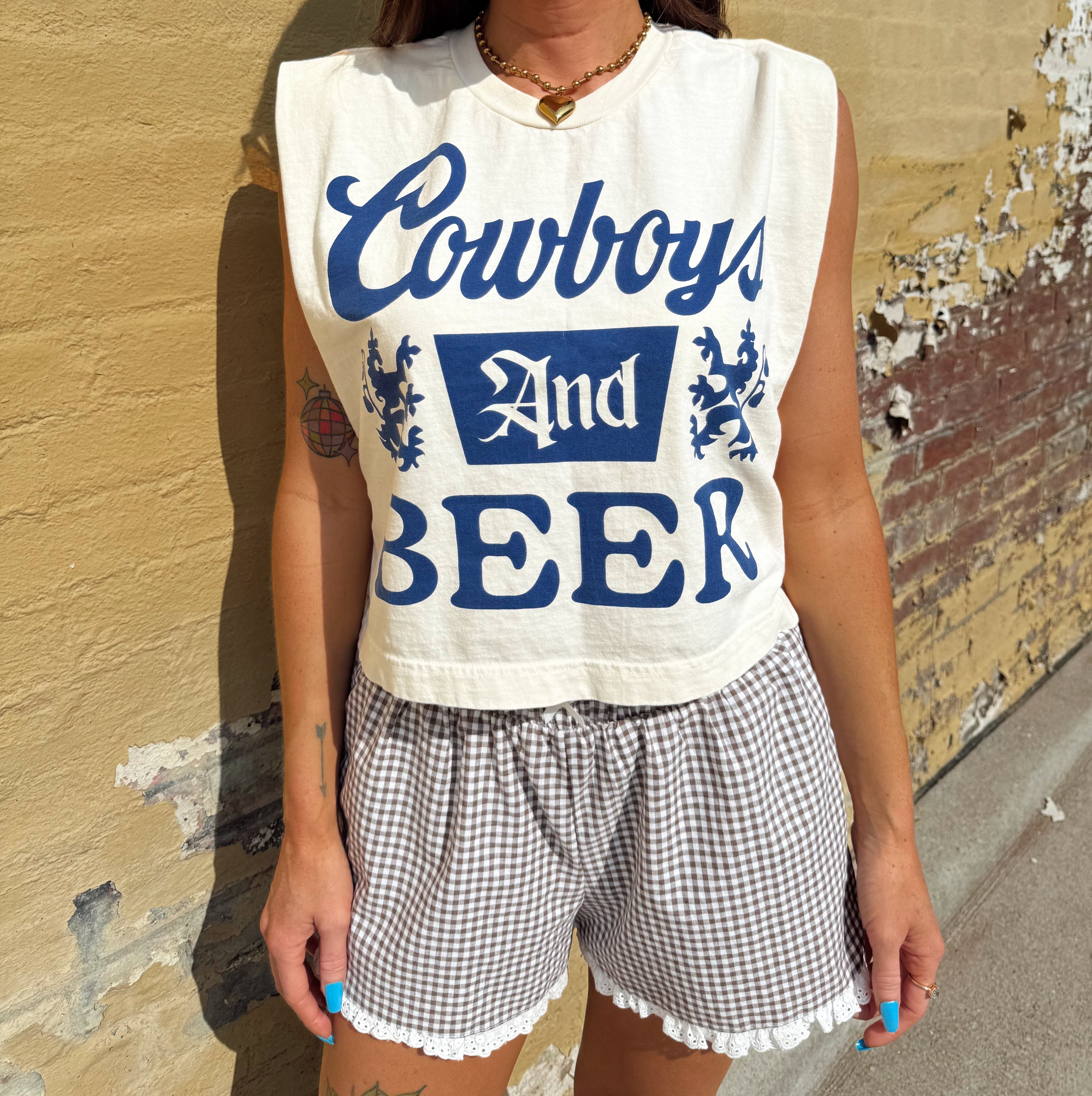 Cowboys & Beer Muscle Tee