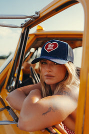 Bless Your Heart Patch Denim Trucker Hat