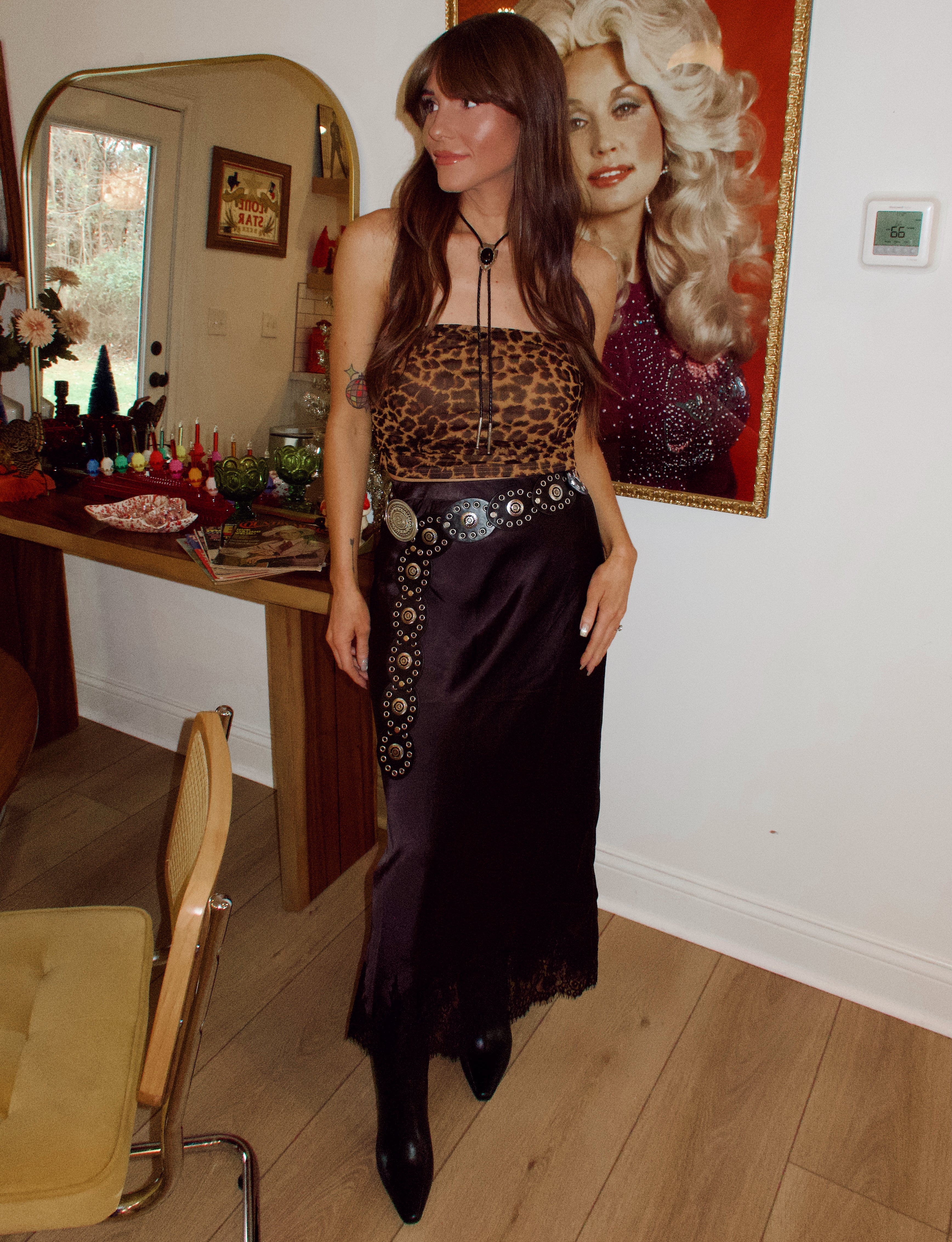 Midnight Lace Maxi Skirt