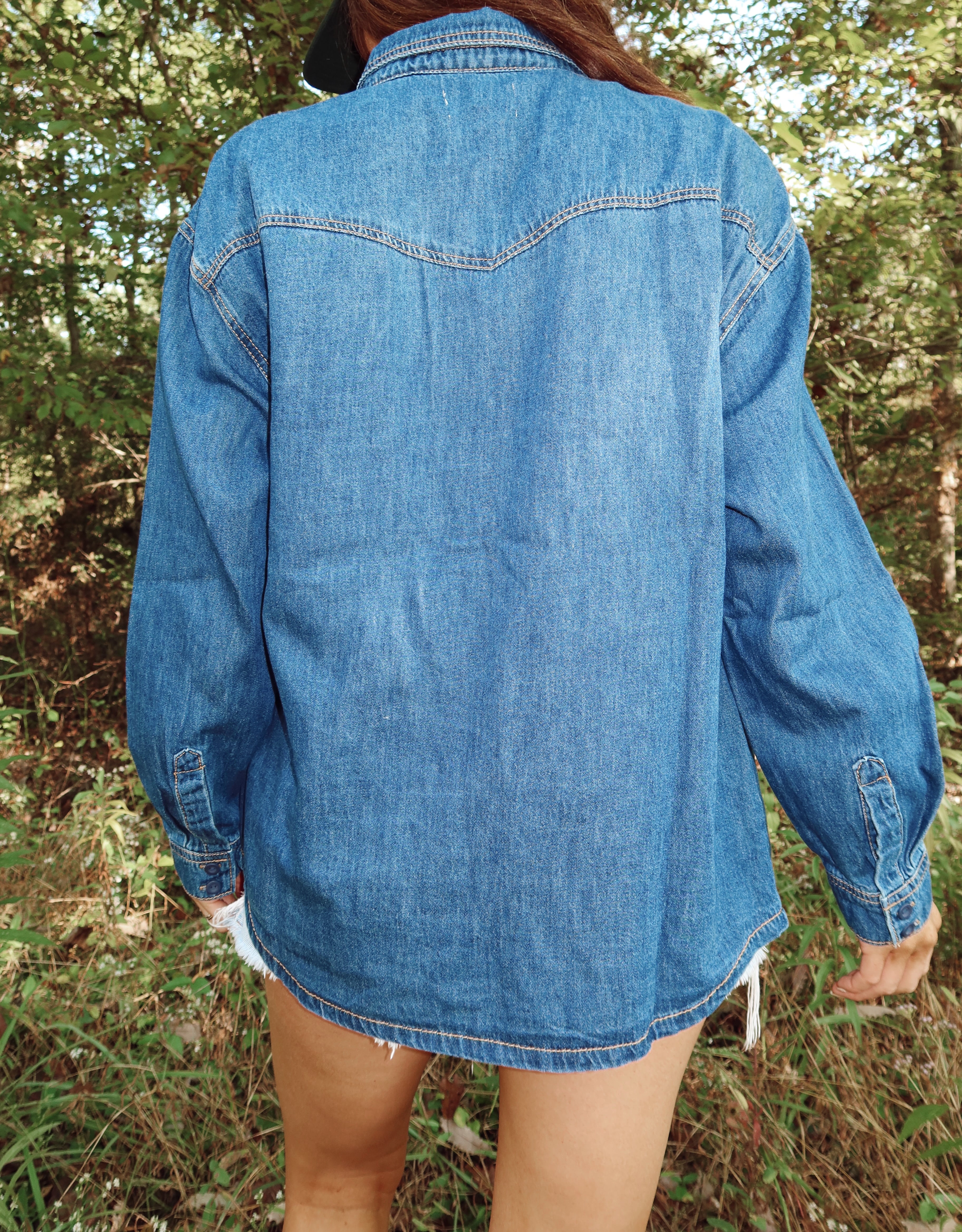 Western Denim Shacket