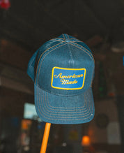 American Made Denim Trucker Hat