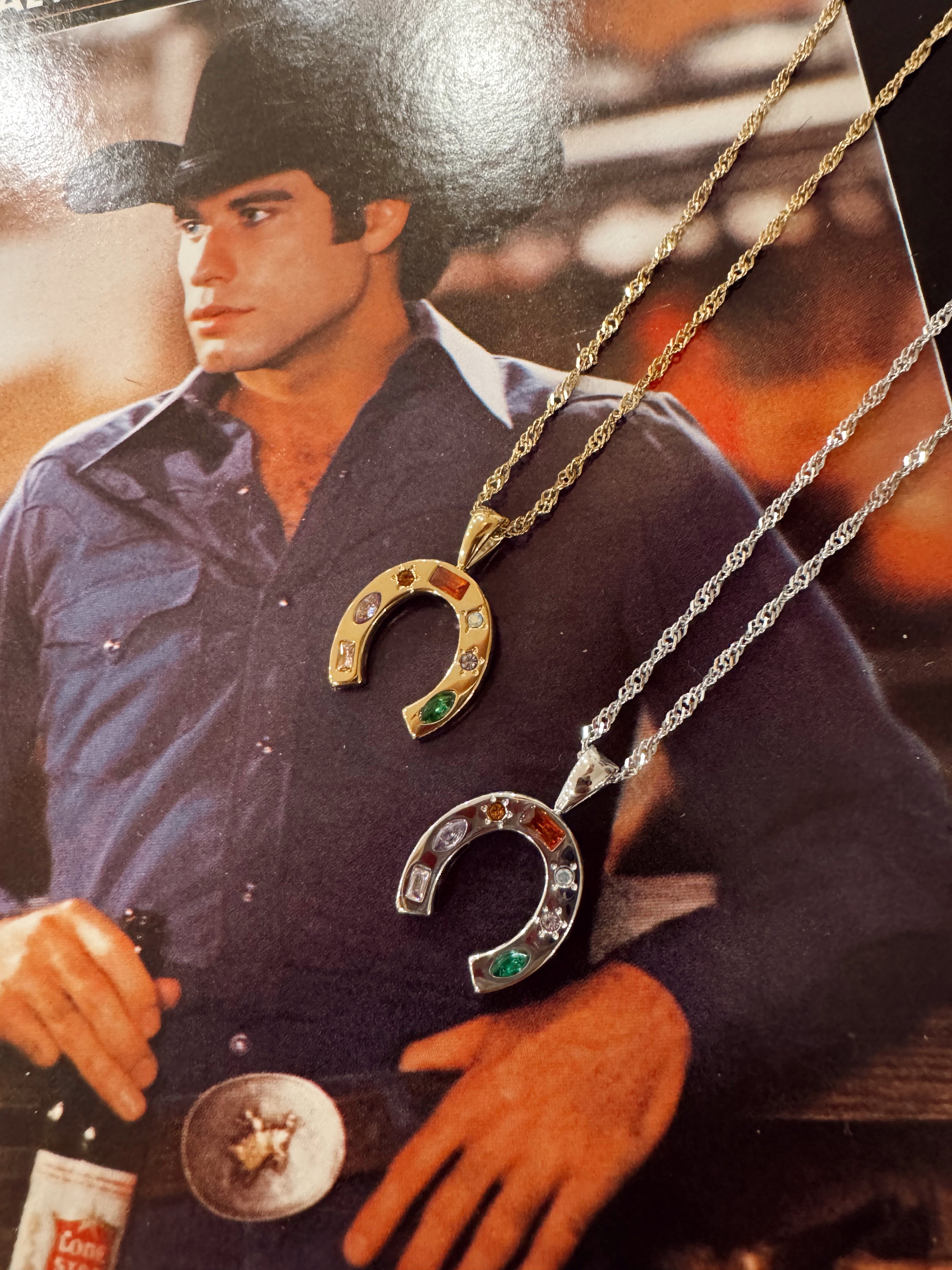Lucky Cowgirl Horseshoe Necklace