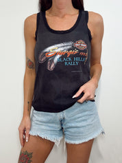 Vintage 90s Sturgis Black Hills Rally Lace Tank