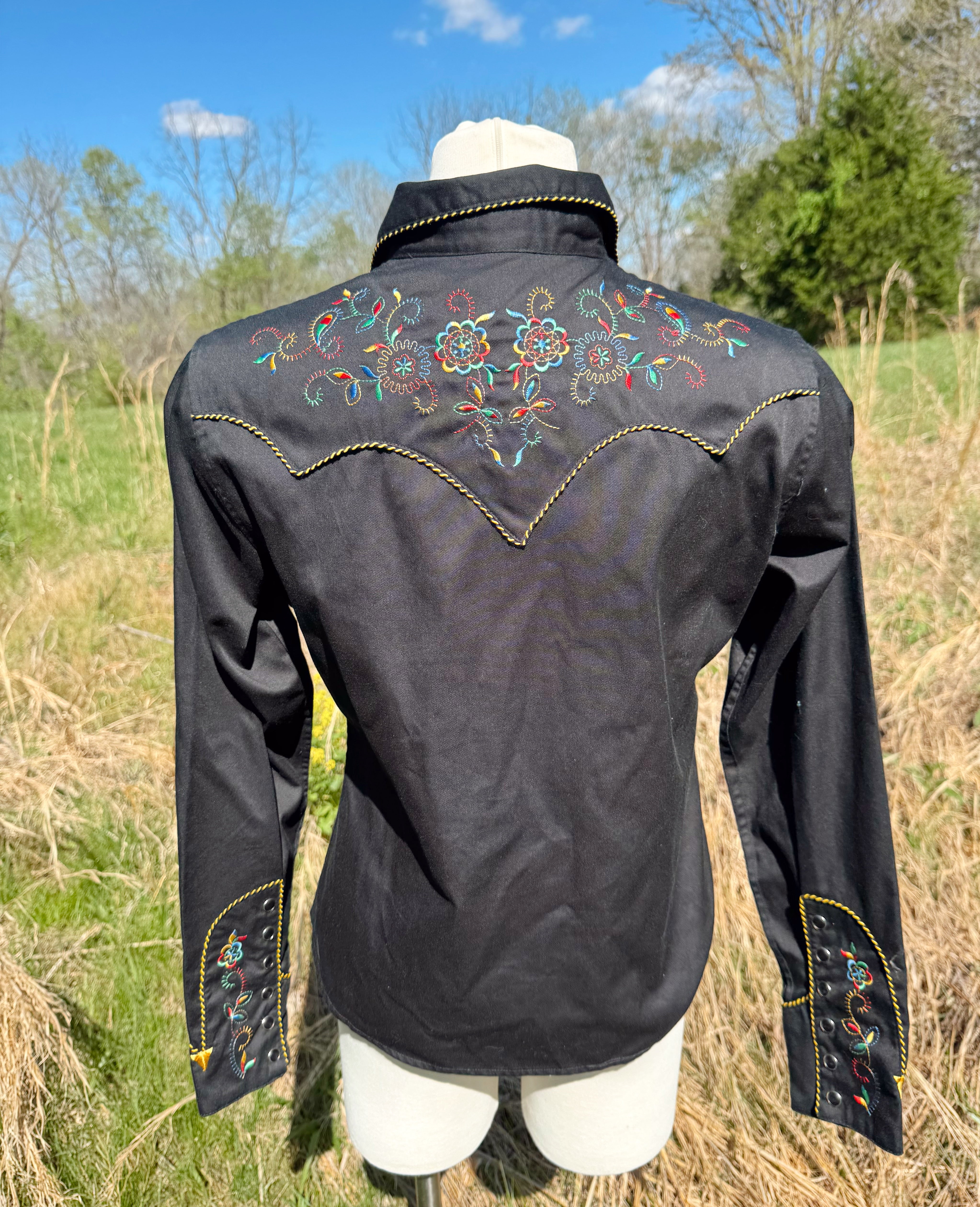 Vintage 90s Western  Panhandle Slim Pearl Snap