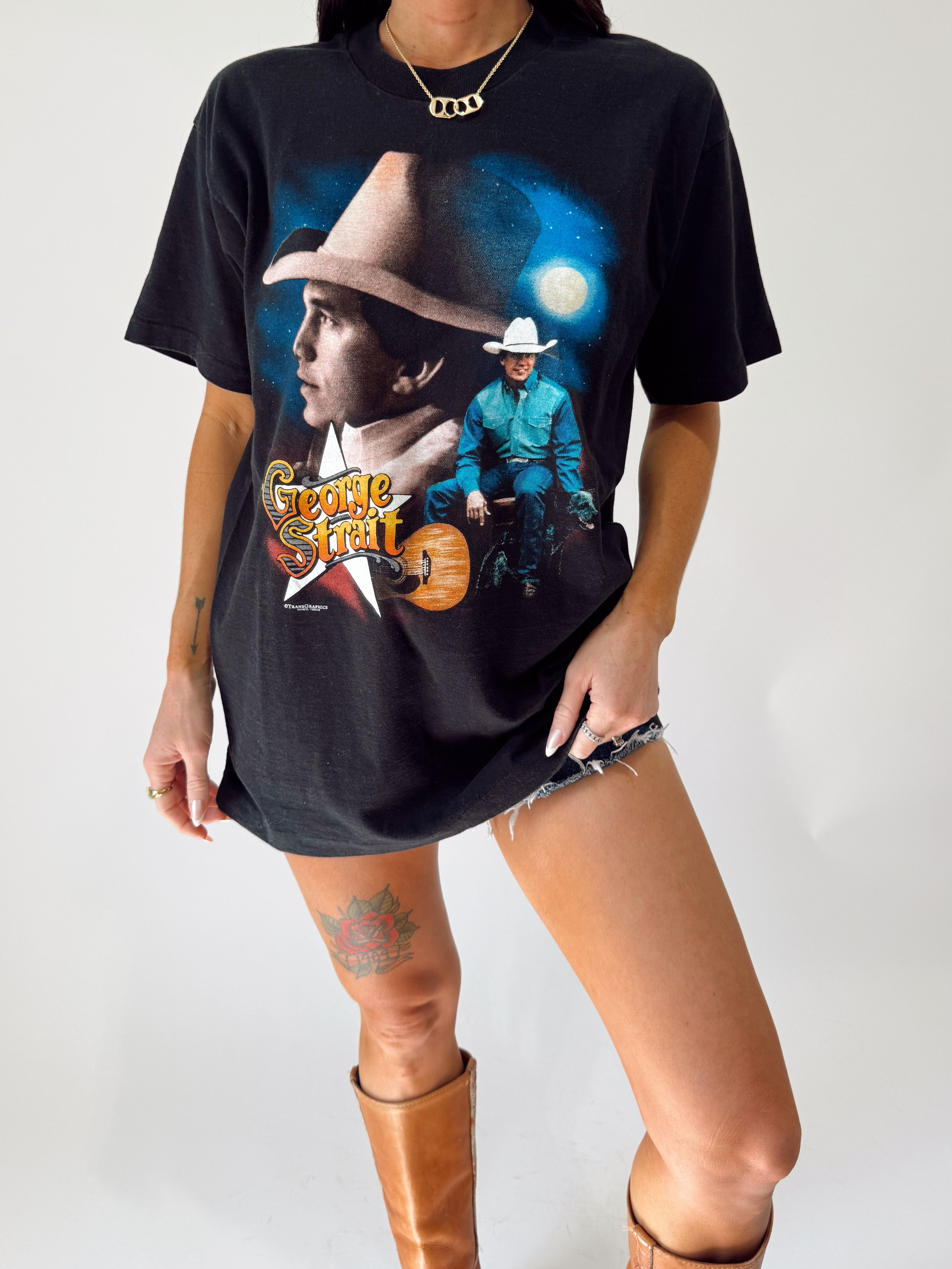 Vintage 90s George Strait Tour Tee