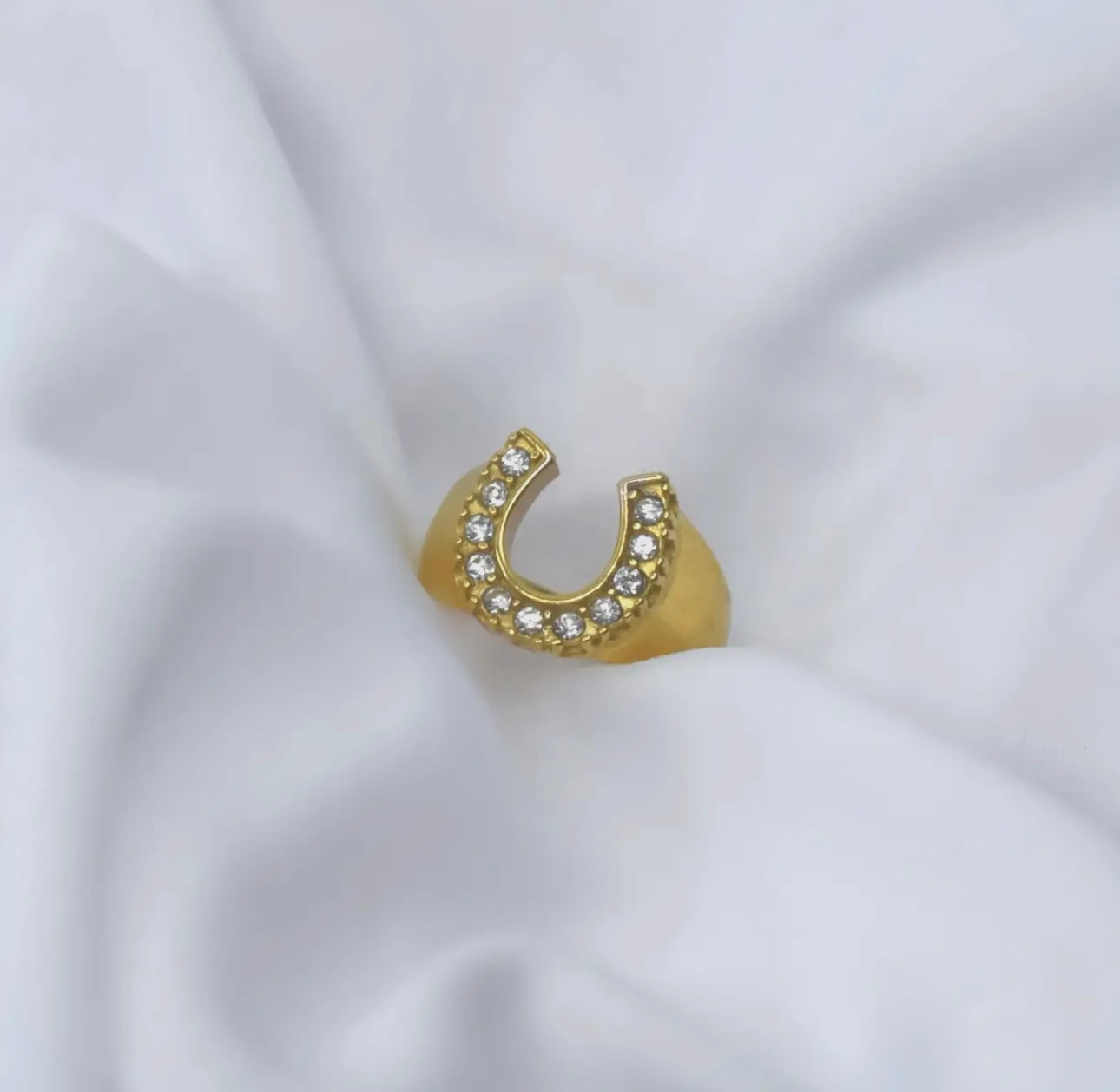 The Rising Sun Horseshoe Ring