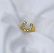 The Rising Sun Horseshoe Ring