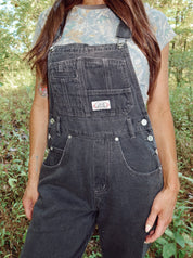 Black Denim Overalls