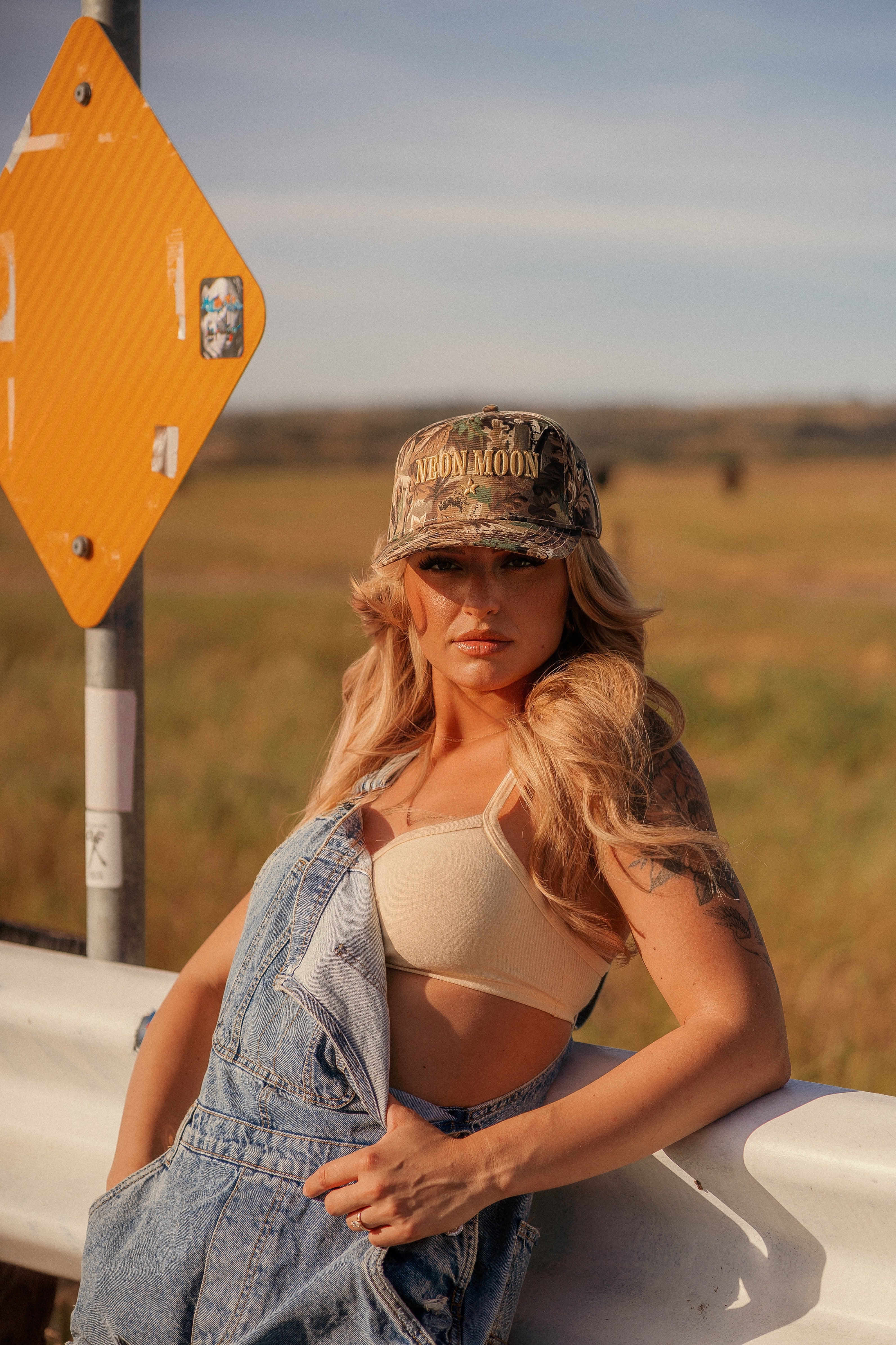 Neon Moon Camo Trucker Hat