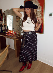 Lucky You Eight Ball Cherry Baby Tee