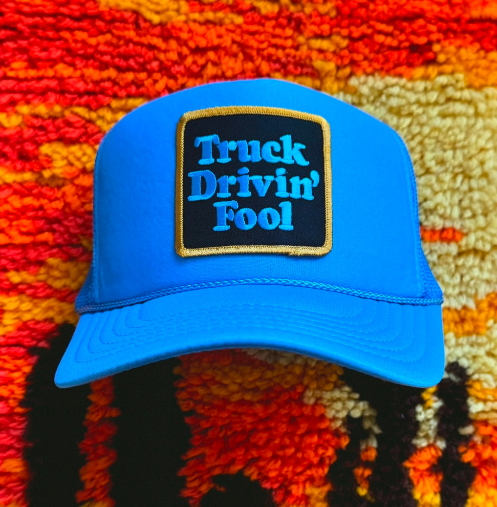 Truck Drivin' Fool Blue Trucker Hat