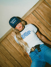Country Queen Denim Trucker Hat