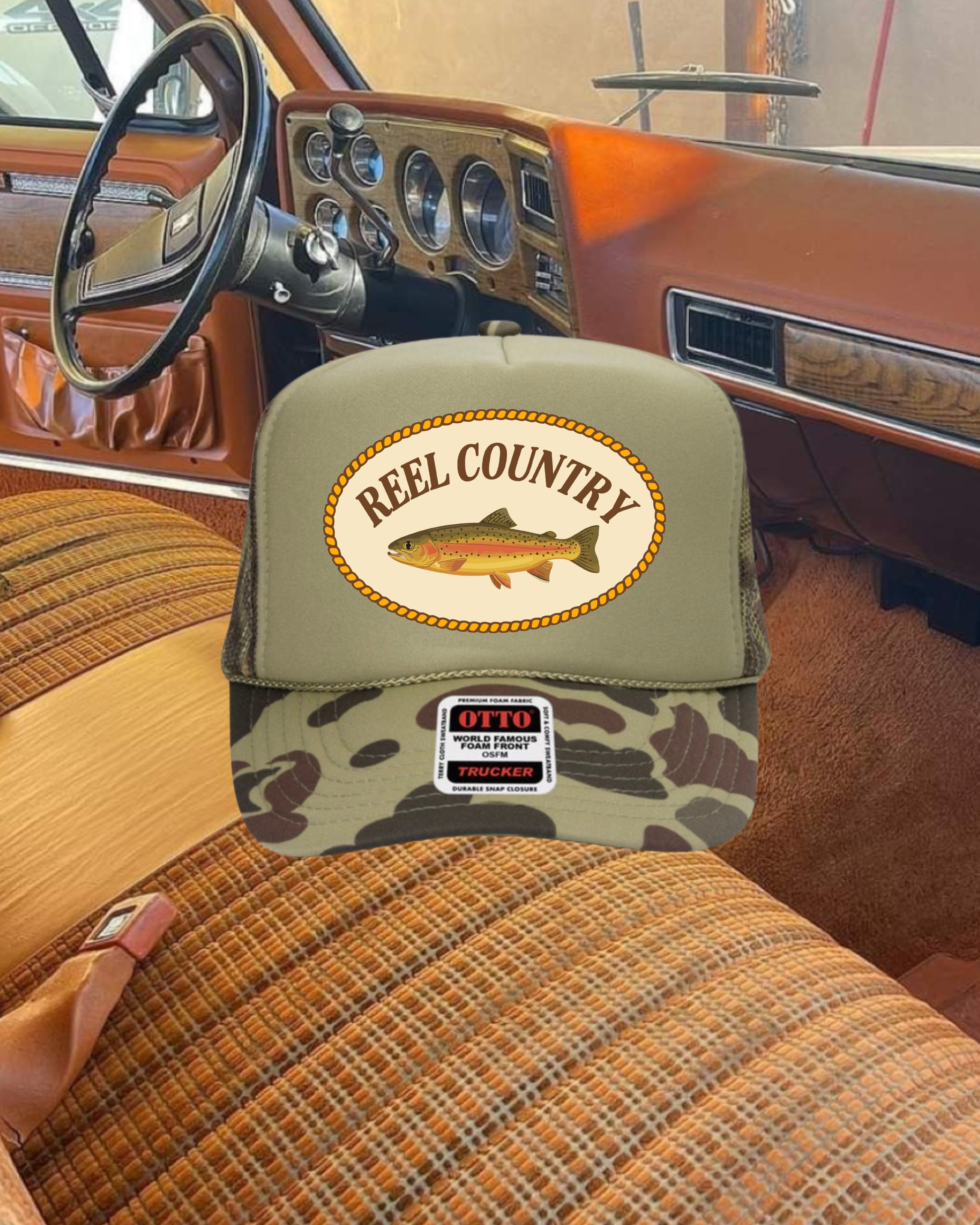 Reel Country Camo Trucker