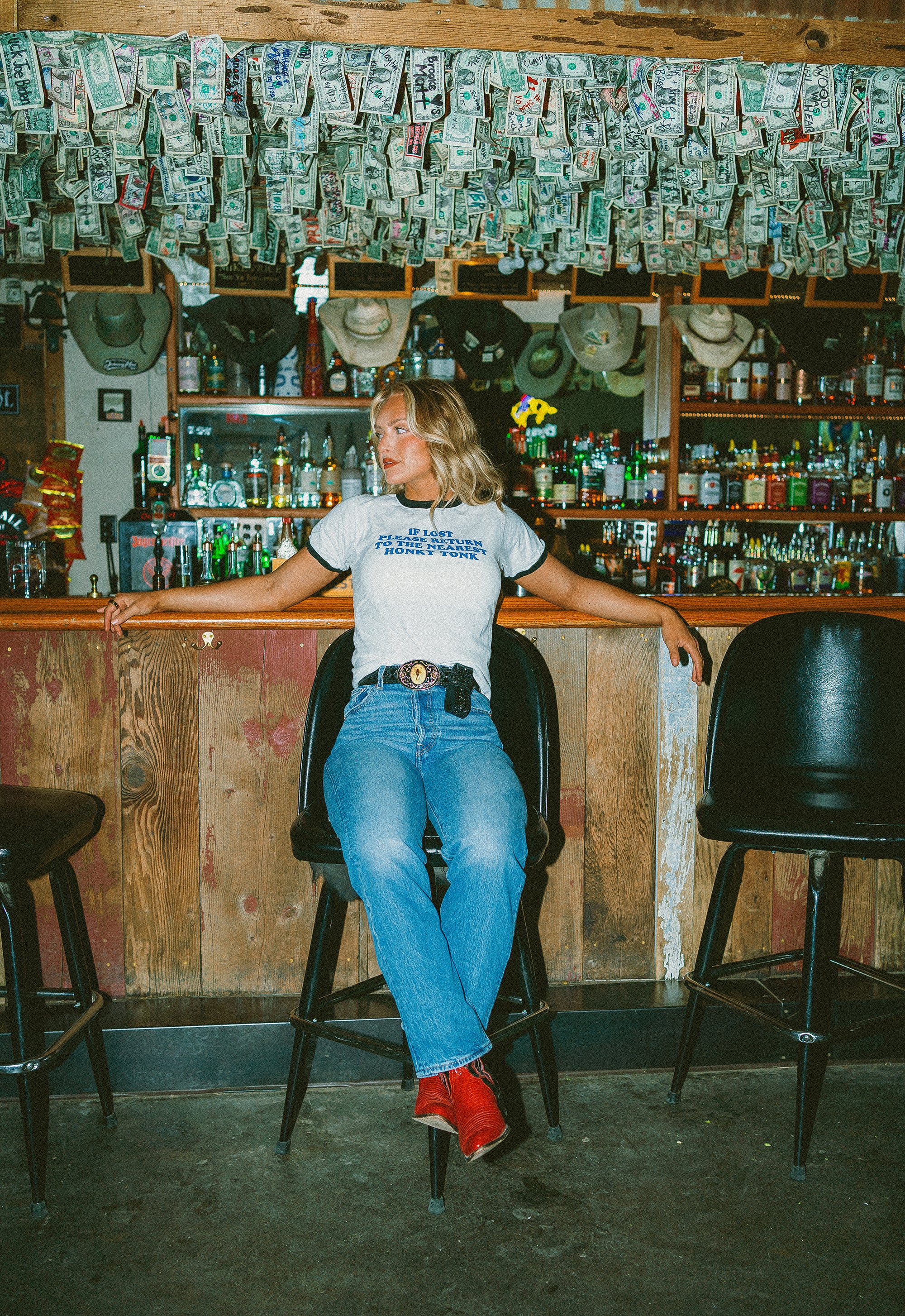 Lost Honky Tonk Ringer Tee