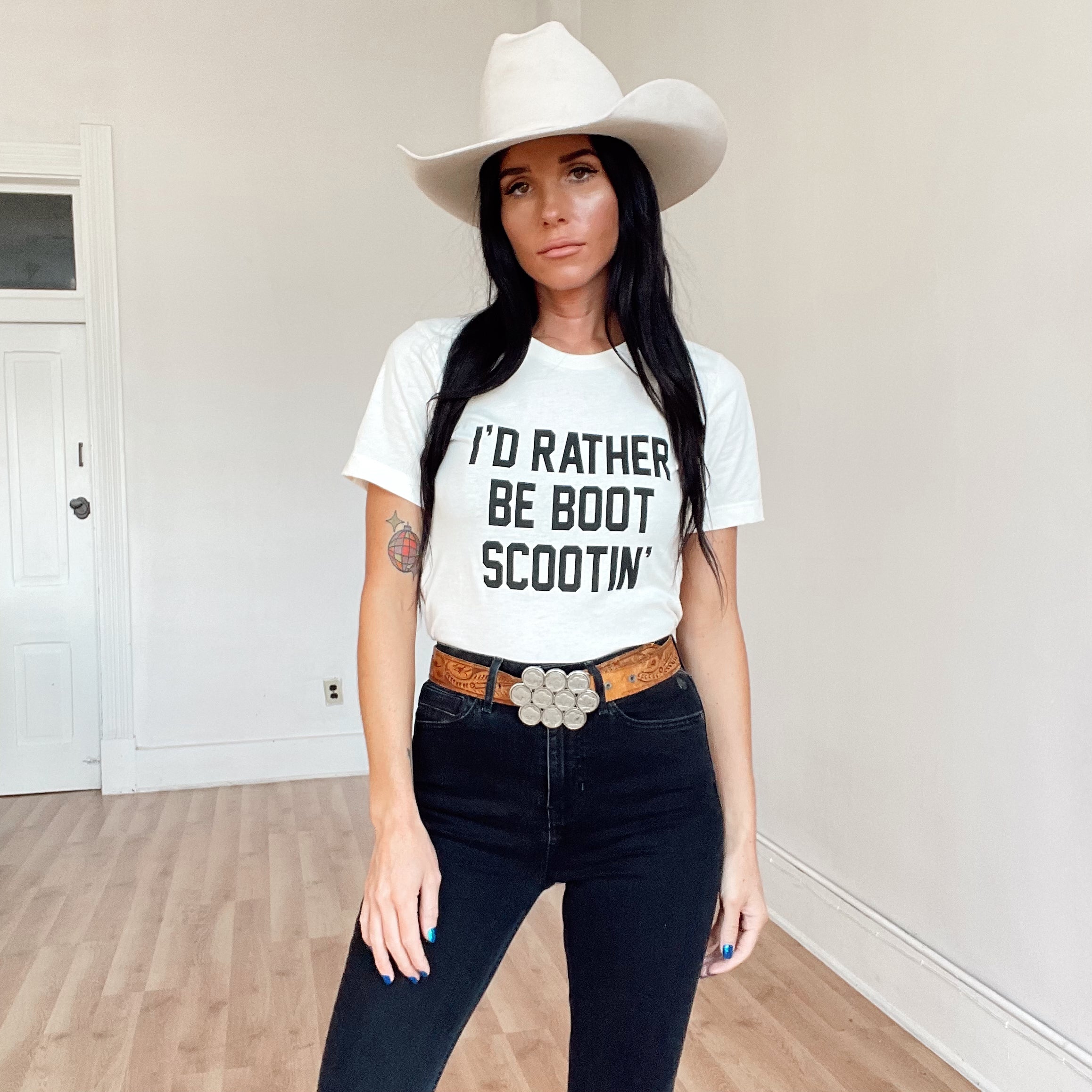 I'd Rather Be Boot Scootin' Unisex Tee