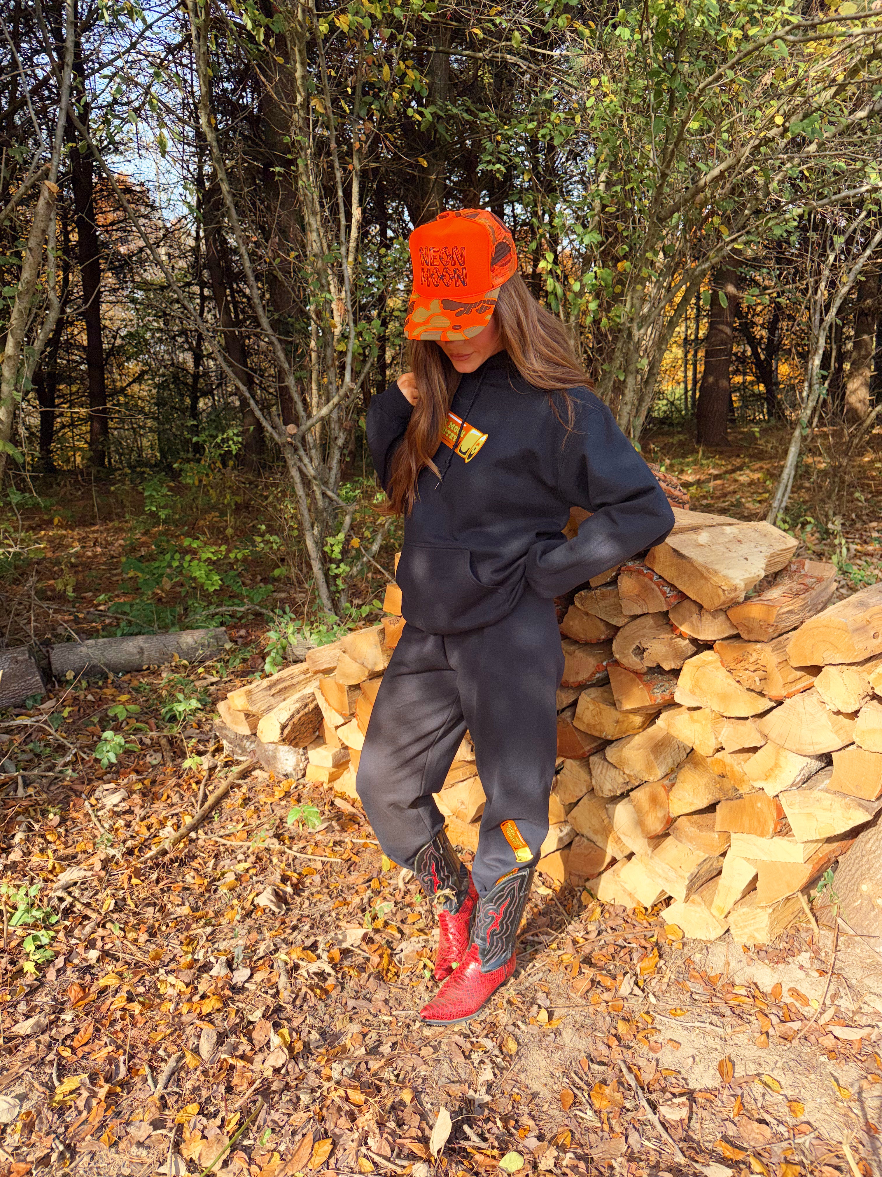 Neon Moon Camo Orange Trucker Hat
