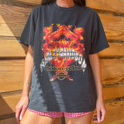 Vintage Harley Davidson Flame Eagle Tee