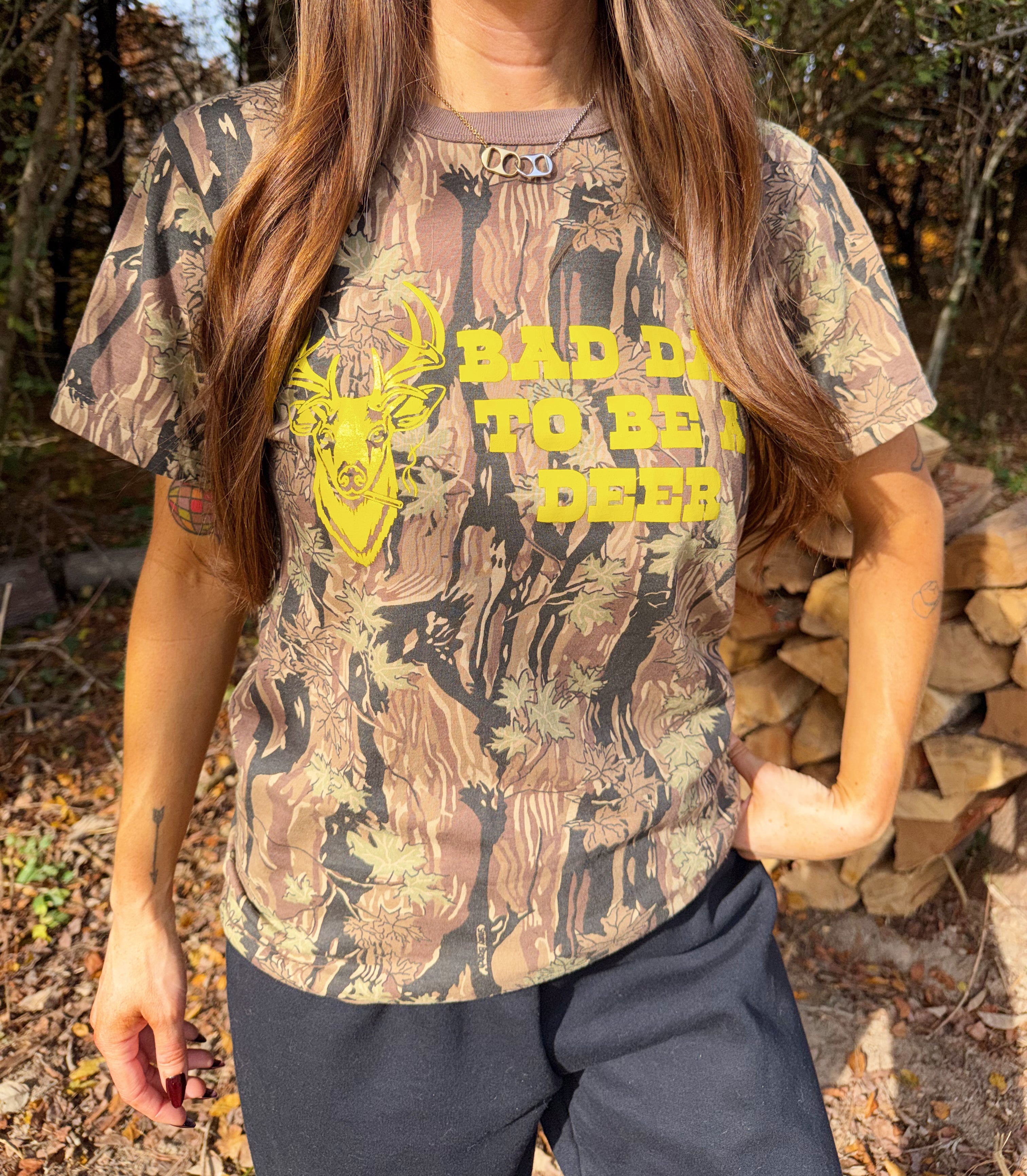 Bad Day To Be A Deer Camo Tee